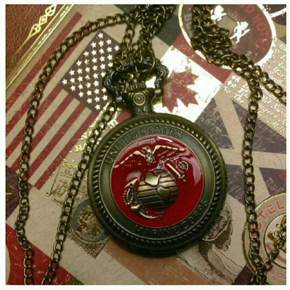 🌲SALE🌲US Marine Corp pocket watch